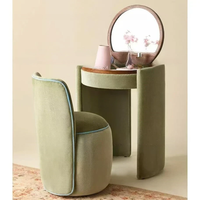 Table de Maquillage Intégrée Multifonctionnelle Moderne et Minimaliste en Bois Massif avec Rangement – Offre Spéciale