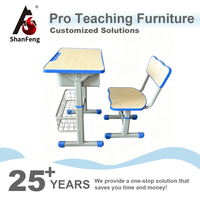 Chaises d'étude scolaires modernes et confortables pour étudiants, bureau réglable en hauteur avec structure métallique, utilisation en classe et en chambre