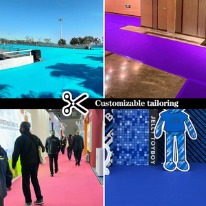 Bán buôn không trượt mô hình đồng bằng triển lãm dài thảm trong nhà ngoài trời thảm đỏ sân khấu không dệt thương mại triển lãm thảm - Product Image 4