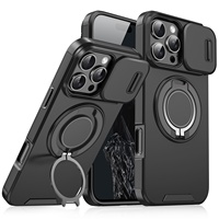Étui magnétique compatible avec béquille annulaire |   Protection de la confidentialité de la caméra coulissante pour les séries 17-11
