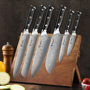 Asiakey Damast Kochmesser 67 couches de couteaux modernes en acier damassé VG10 Core Set 5 Inch Kitchen Chef Utility Fruit Paring Knife - Product Image 4