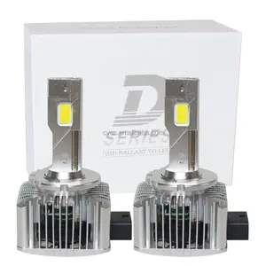 Lampu besar LED 6000K Super terang 35W, lampu utama LED Canbus D3S lampu mobil D3R D3C