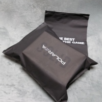 Vente chaude Personnalisé Noir Vêtements Zip Lock Poly Sacs Pour L'emballage Pochette À Capuche Logo Personnalisé Imprimé Zipper Sacs En Plastique