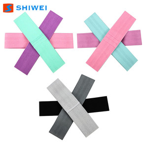 Bandes de résistance Shiwei 8 cm, ensemble bicolore, pour yoga, entraînement des fessiers, fitness, résistance moyenne, durables - Product Image 1