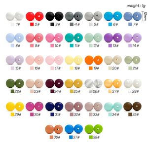 In Stock 6mm 12mm 15mm 19mm Round Loose <b>Silicone</b> Pvc <b>Beads</b> for Diy Jewelry Making Bpa Free Beaded Pens Spacer Accessories - Product Image 4