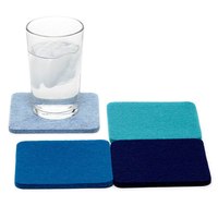 Nouvelle Offre Spéciale : Ensemble de Sous-Verres Classiques Personnalisés Écologiques en Feutre Polyester Absorbant Découpés au Laser pour Vin et Boissons