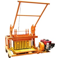 QMR4-45 mobile oeuf pose bloc creux en béton brique faisant la machine