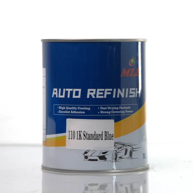 Resina acrílica automotriz sólido 1K pintura metálica alta cobertura y pintura de color brillante para reparación de automóviles