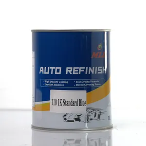 Acrylic Resin Automotive Solid 1k Metallic Paint High Coverage And Gloss Color Paint For Car Repair