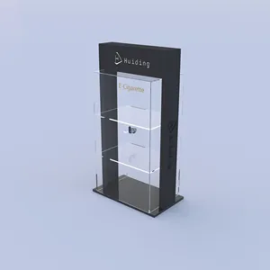 Kapı ve anahtar ile duman dükkanı için özel sayaç perakende standı akrilik ekran standı