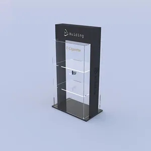 Custom Teller Retail Stand Acryl Display Stand Voor Rook Winkel Met Deur En Sleutel