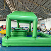 Bar gonflable personnalisé pour piscine, tente de bar gonflable, grande tente de bar aquatique gonflable avec toit pour divertissements en extérieur