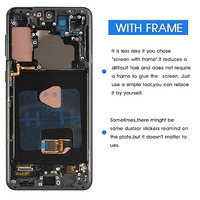LCD ekran ve çerçeve ile Samsung Galaxy S21 artı G996 ekran için yüksek kaliteli orijinal OLDE telefon ekranı