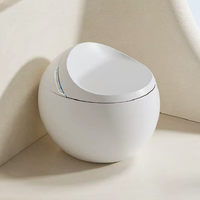 Toilette intelligente entièrement automatique intégrée avec siège chauffant, élimination automatique des odeurs, chasse d'eau par jet-siphon, sans pression d'eau