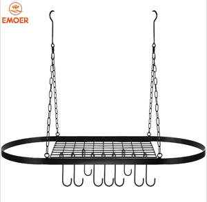 <span class=keywords><strong>EMOER</strong></span> Support de pot suspendu réglable en fer créatif avec crochets - Product Image 5