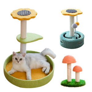 <span class=keywords><strong>Cat</strong></span> Scratch Board Nest carta ondulata Pet Box gabbie e case per gatti in cartone con albero rampicante tiragraffi per gatti - Product Image 1