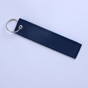 Blank Embroidery <b>Custom</b> Double Sided Tag <b>Keychain</b> With Logo - Product Image 4