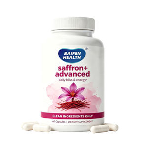 Cápsulas de Extracto de Azafrán de Marca Privada OEM/ODM, Suplemento Herbal Vegano, Mejora la Inmunidad, Apoyo para la Salud Ocular, 60 Cápsulas - Product Image 1