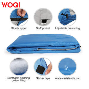 Sac de couchage Woqi style momie 0,5 kg en nylon respirant et léger pour adultes, randonnée, voyage, bleu ciel - Product Image 5