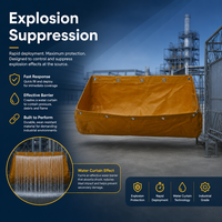 Bolsa de Agua a Prueba de Explosiones para Minería de Grado Industrial, Resistente al Fuego y al Desgaste, de Gran Capacidad, Fabricada en PVC para Proyectos Mineros Globales