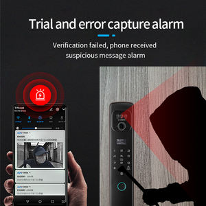 चेहरे की पहचान आईडी कैमरा फिंगर टच स्क्रीन पासवर्ड लॉक सुरक्षा इलेक्ट्रॉनिक आउटडोर कीलेस फिंगरप्रिंट दरवाजा लॉक - Product Image 2