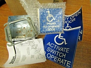 Plc New 661 Handicap Face Plate Door Switch <strong>Powermatic</strong> Openers Warranty Product - Product Image 1