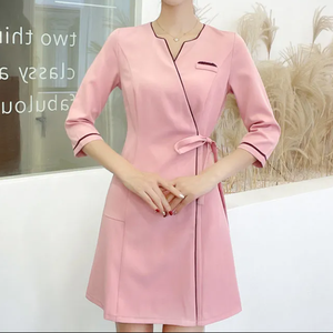 Uniforme de Trabajo para Esteticista, Ropa Femenina para Salón de Belleza, Centro de Bienestar de Alta Gama, Vestido para Técnica de Pediluvio, Traje Elegante - Product Image 4