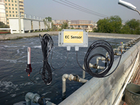 Capteur de qualité de l'eau LoRa sans fil personnalisable OEM, capteur de conductivité EC, capteur de qualité de l'eau TDS, RS485
