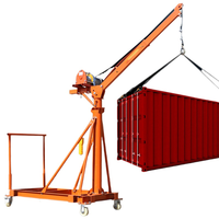 Mini grue électrique pour usage domestique, équipement de levage de matériaux de construction neufs avec moteur, boîte de vitesses et moteur, palan de construction