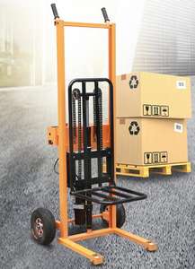 हाइड्रोलिक पंप जैक छोटे हाथ फोर्कलिफ्ट 400 किलो पोर्टेबल मैनुअल पैलेट स्टेकर - Product Image 5