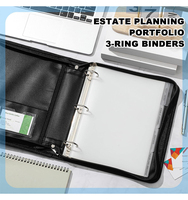 Carpeta de Archivos Personalizada STX, Carpeta de Documentos de Fibra de Vidrio, Carpeta de Anillas de 1.5 Pulgadas y 3 Anillas Resistente al Fuego, Carpetas Personalizadas
