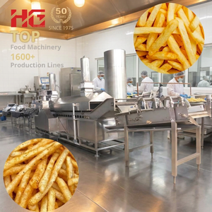 Nouvelle Ligne de Production Automatique de Chips de Pommes de Terre <span class=keywords><strong>Frites</strong></span>, Friteuse, Stérilisateur Alimentaire, Mélangeur à Coupe Ondulée, <span class=keywords><strong>Four</strong></span> de Cuisson - Product Image 1