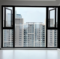 Ventanas Abatibles Modernas para Casa, Apartamento, Cocina, Villa, de Aluminio, Doble Acristalamiento, Vidrio Templado Transparente, Bajo Consumo Energético
