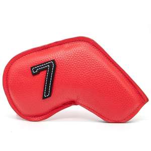 Fundas para Palos de Golf de Hierro, Juego de 10 Piezas, Fundas de Cuero PU Coloridas con Borde Impreso - Product Image 3