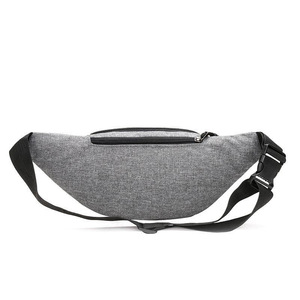 Men's Fanny Pack Oxford Cloth Lightweight Travel Waist Bag Gray 28x10x14cm - Product Image 5