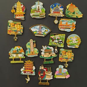 סיטונאי מקרר מותאם אישית ארצות הברית מזכרות מתנות פוליריזה מתכת מותאמת אישית 3d מקרר מגנט - Product Image 4