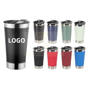 Toptan 16oz özelleştirilmiş yeni varış brezilya paslanmaz çelik bardak vakum yalıtımlı bira kupası Copo Termico kapaklı - Product Image 3