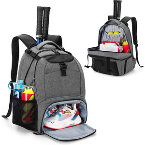 Sac à dos de sport Peak unisexe, sangle réglable, couleur unie, sac de fitness avec compartiment pour chaussures, pour sports de balle, voyage en plein air - Product Image 2