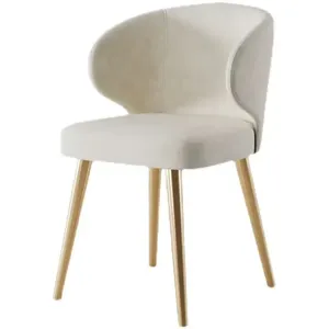 Elegante Silla de Hierro Negro con Lujosa Tela de Terciopelo de Cordero - Product Image 4