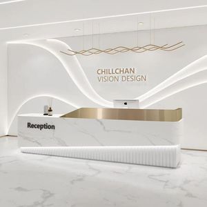 Mobilier en bois au design moderne Bureau <span class=keywords><strong>de</strong></span> réception pour bureau, <span class=keywords><strong>salle</strong></span> <span class=keywords><strong>de</strong></span> sport, hôtel ou magasin pour réception - Product Image 4
