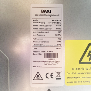 Aire Acondicionado Inverter de 24Kbtu con Calefacción y Refrigeración BAXIR32, Unidad de Cassette Montada en Ducto, Bomba de Calor Inverter, Enfriador de Aire Acondicionado Central - Product Image 3