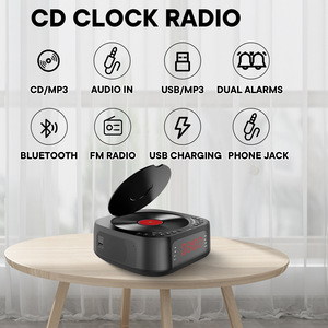 Lecteur <span class=keywords><strong>CD</strong></span> rétro transfrontalier avec télécommande et écran pour audio, <span class=keywords><strong>radio</strong></span> et albums <span class=keywords><strong>CD</strong></span> tout-en-un, puissance de sortie 5W - Product Image 2