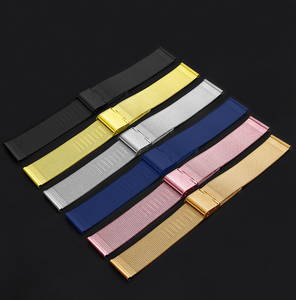 Con hebilla de acero inoxidable, <span class=keywords><strong>correa</strong></span> de malla metálica, <span class=keywords><strong>correa</strong></span> de reloj <span class=keywords><strong>milanesa</strong></span> de repuesto para <span class=keywords><strong>Apple</strong></span> Watch8 41mm 40mm 42mm 44mm 45mm - Product Image 5