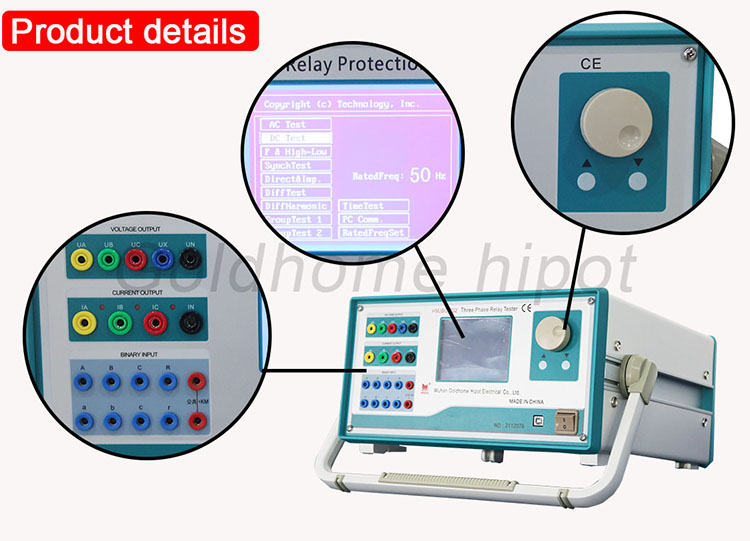 Bộ Kiểm Tra Rơle Bảo Vệ Ba Pha HMJBC-702 Bộ Kiểm Tra Phun Dòng Thứ Cấp