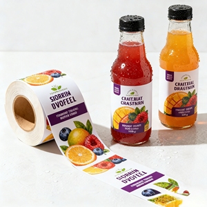 Etiquetas <span class=keywords><strong>de</strong></span> Vinilo Impresas Personalizadas para Botellas <span class=keywords><strong>de</strong></span> Jugo, <span class=keywords><strong>Aceite</strong></span>, Frascos <span class=keywords><strong>de</strong></span> Alimentos y Contenedores - Product Image 1