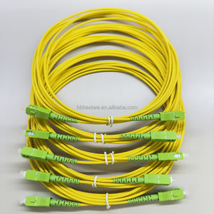 สายแพทช์คอร์ดแบบ Single-Mode SC/APC LSZH สีเหลือง สำหรับเครื่องแปลงสัญญาณออปติคอล CATV สายเคเบิลสื่อสารไฟเบอร์เดี่ยว - Product Image 4