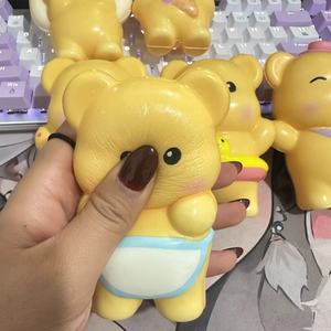 Squeeze Toys Yellow Bear TPE Soft <b>Squishy</b> Stress Relief Toy For Kids Unisex 8 To 13 Years - Product Image 2