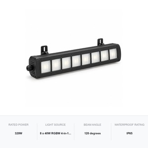 Barra Estroboscópica LED IP65 de 8 Segmentos, 8x40W RGBW COB, 120 Grados, Resistente al Agua, para Exteriores - Product Image 5