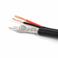 Câbles CCTV OEM ODM coaxiaux 0,81 mm en cuivre plaqué aluminium 75 ohms RG59+2C 300M pour le Portugal