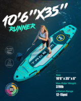 Tabla de Paddle Surf Inflable de Alta Calidad para Dropshipping en la UE, 11'x33"x6", Tabla de Stand Up Paddle Todoterreno
